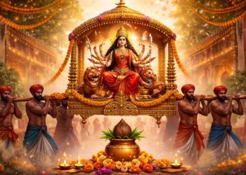 Goddess Durga’s Palanquin Arrival: Faith, Devotion, and Auspicious Times