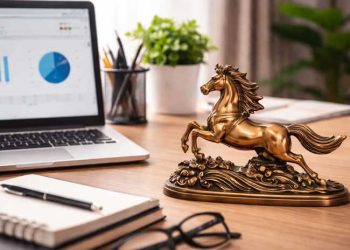 Feng Shui Tip: Running Horse Figurine on Your Desk for Career Success
