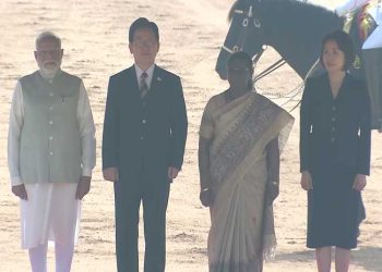 Grand welcome at Rashtrapati Bhavan for South Korean President Lee Jae Myung