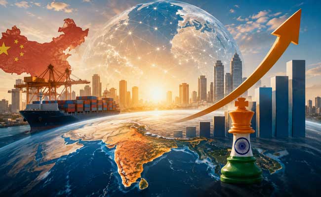 India May Overtake China in Global GDP Share by 2060, Says Report