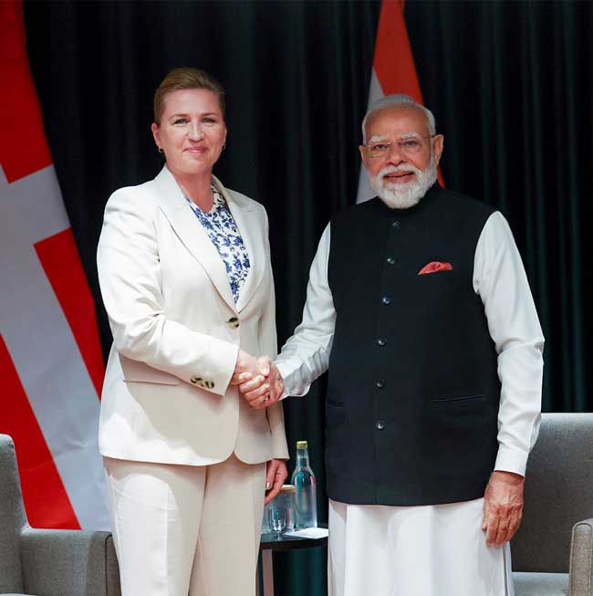 PM Modi Extends Wishes as Frederiksen Starts Third Term in Denmark
