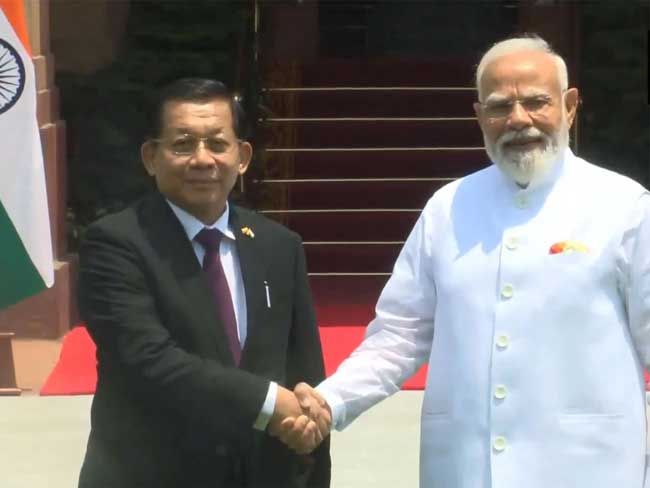 PM Modi Hosts Myanmar President in New Delhi for Key Bilateral Talks